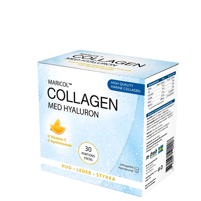 Collagen med Hyaluron + C