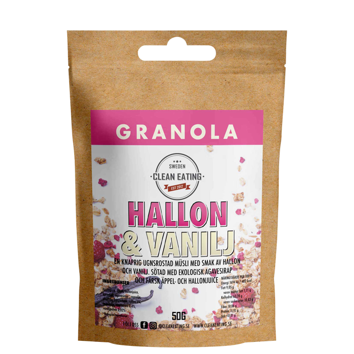 Granola Hallon och Vanilj 50 g