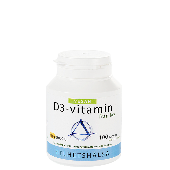 D3-vitamin Vegan 75 mcg 3000 IE 100 kapslar