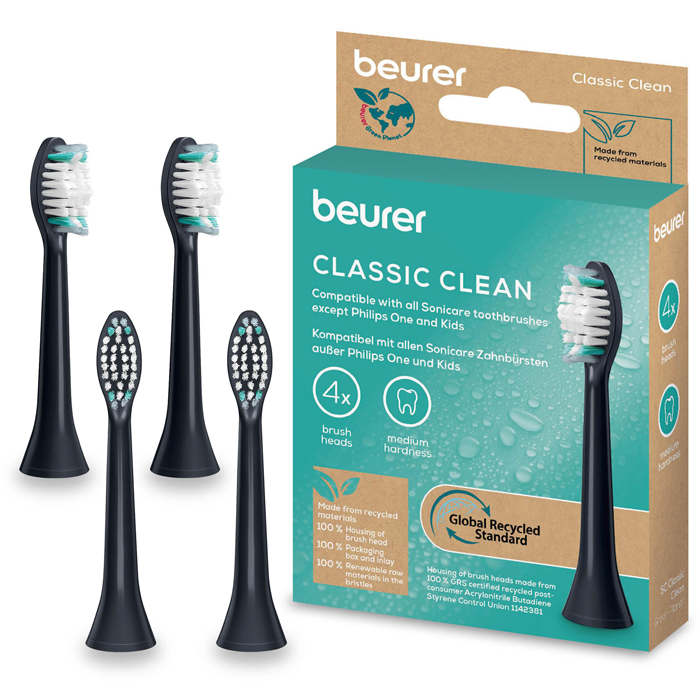SC Classic Clean Borsthuvuden 4-pack