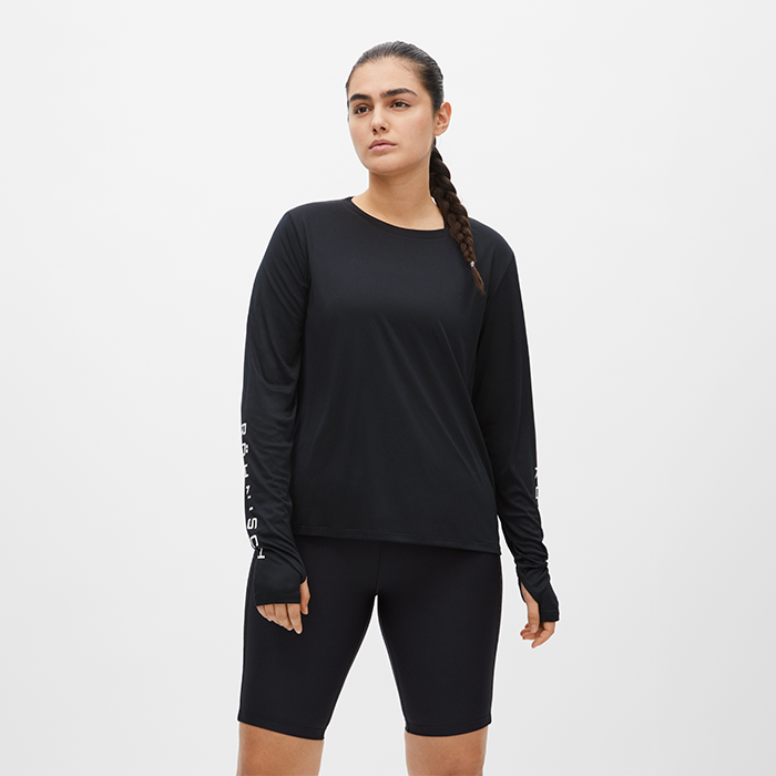 Team Logo Långärmad Svart