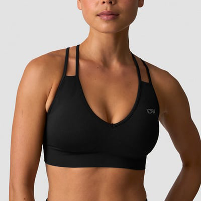 Define Seamless V-formad Sport-Bh Svart