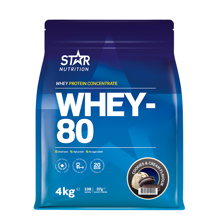 Whey-80 Vassleprotein 4 kg