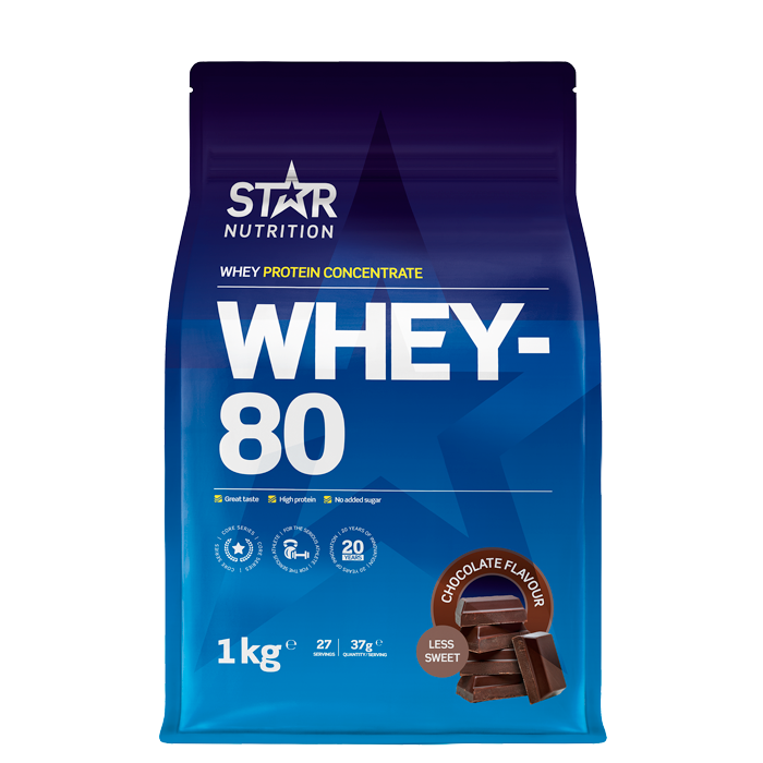 Whey-80 Vassleprotein 1 kg