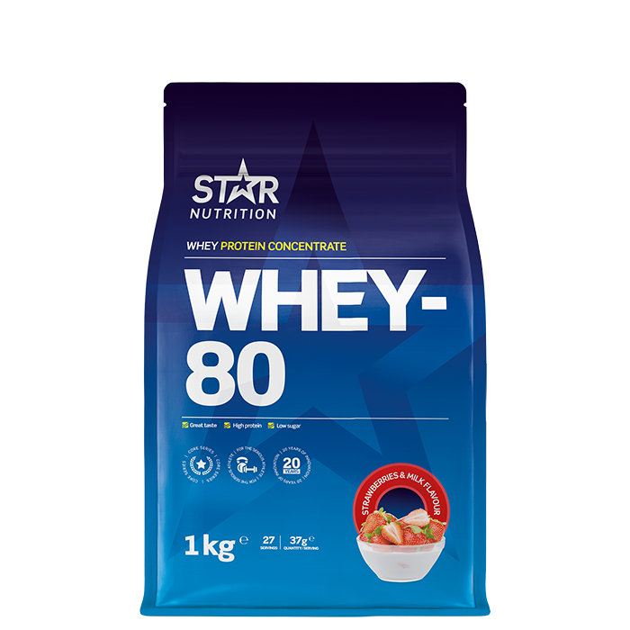 Whey-80 Vassleprotein 1 kg