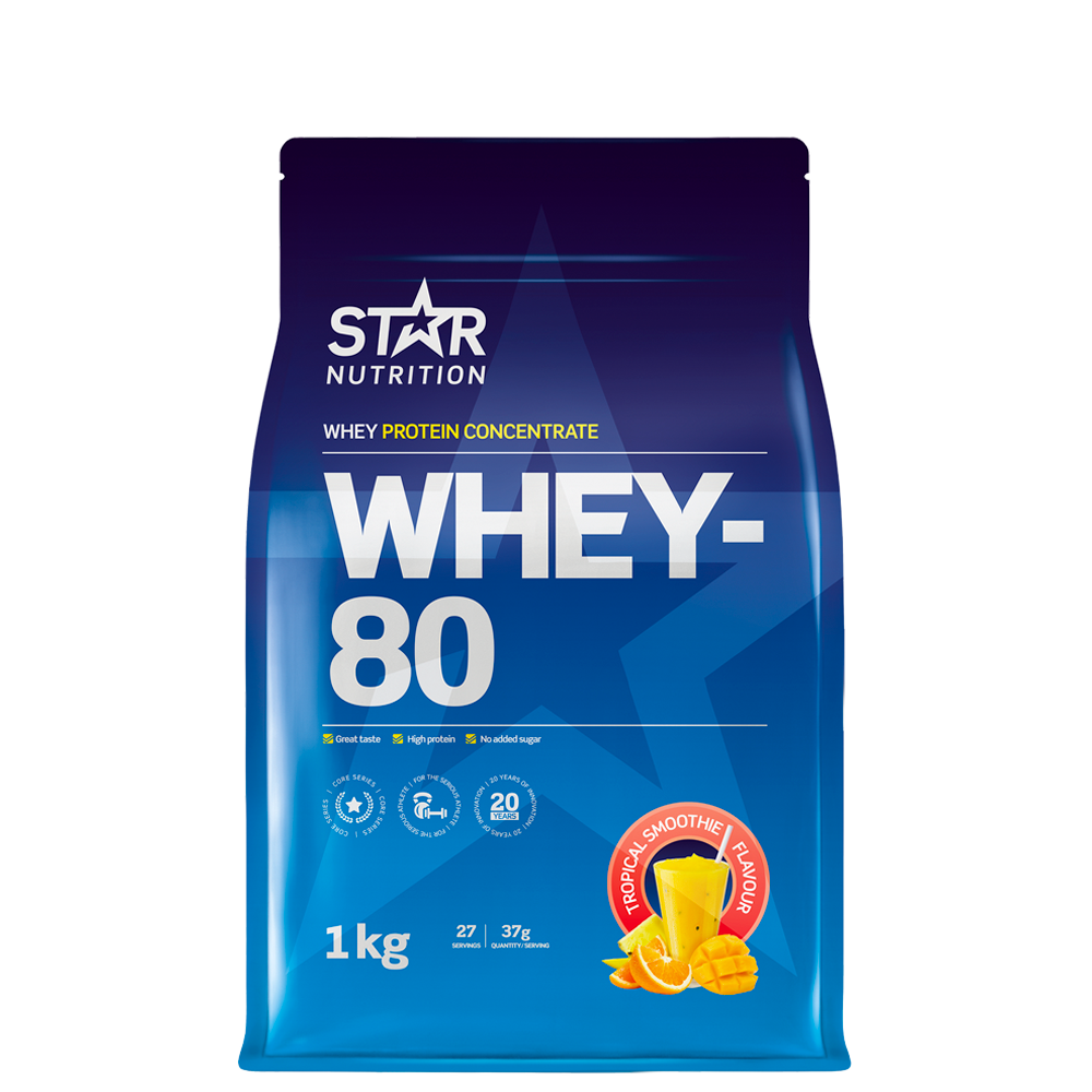 Whey-80 Vassleprotein 1 kg