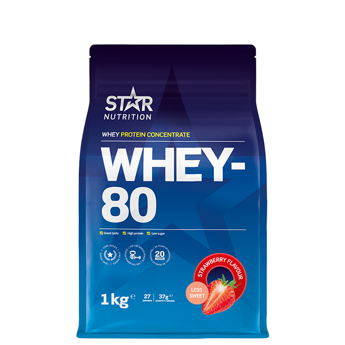 Whey-80 Vassleprotein 1 kg