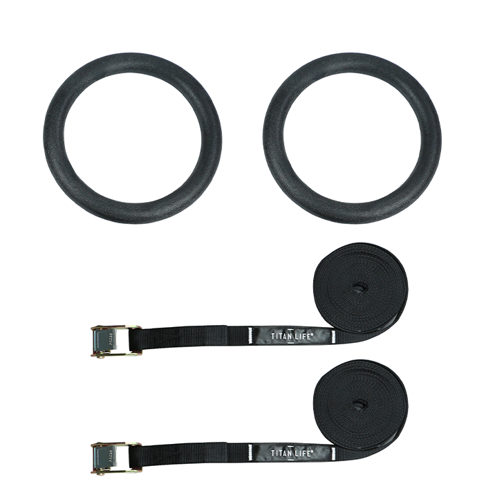 Gym Rings Romerska Ringar Svart