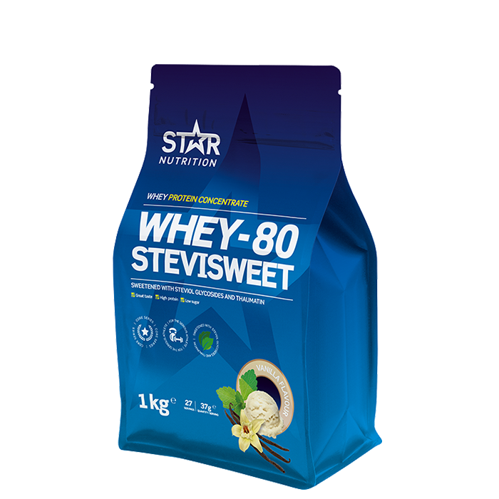 Whey-80 SteviSweet Vassleprotein 1 kg