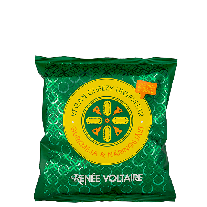 Cheezy Vegan Linspuffar Gurkmeja Och Näringsjäst 60 g