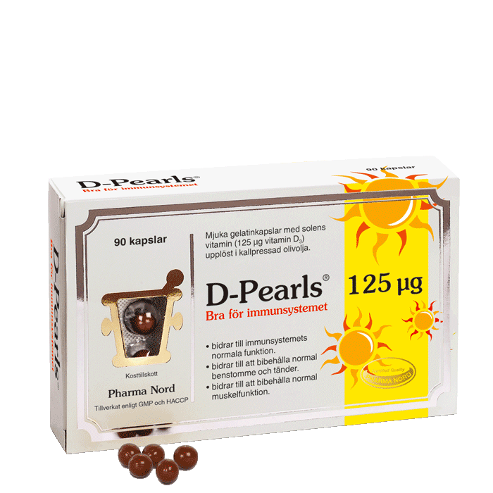 D-Pearls 125 µg (5000 IE) 90 kapslar