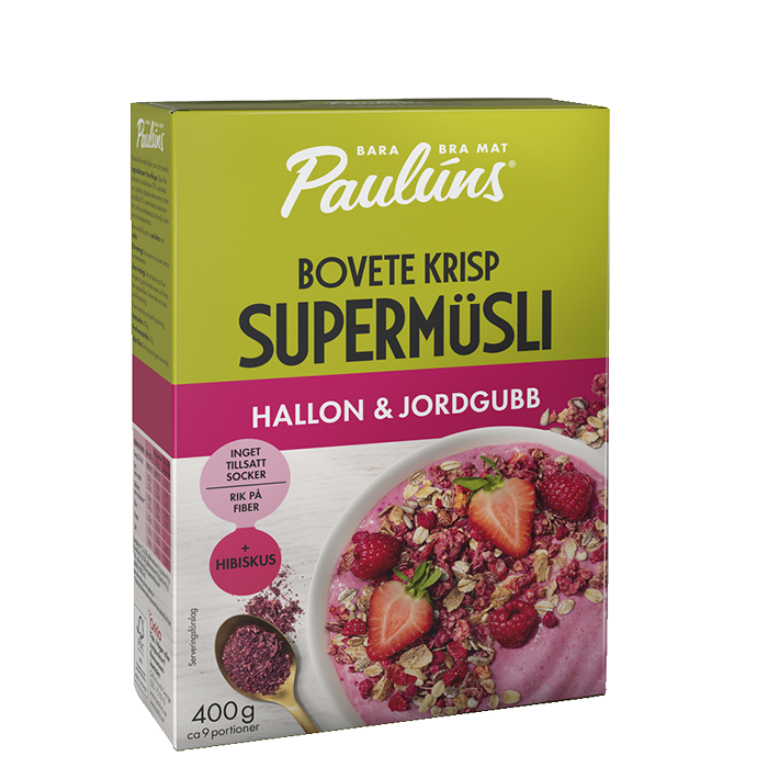 Müsli Hallon Jordgubb 400 g