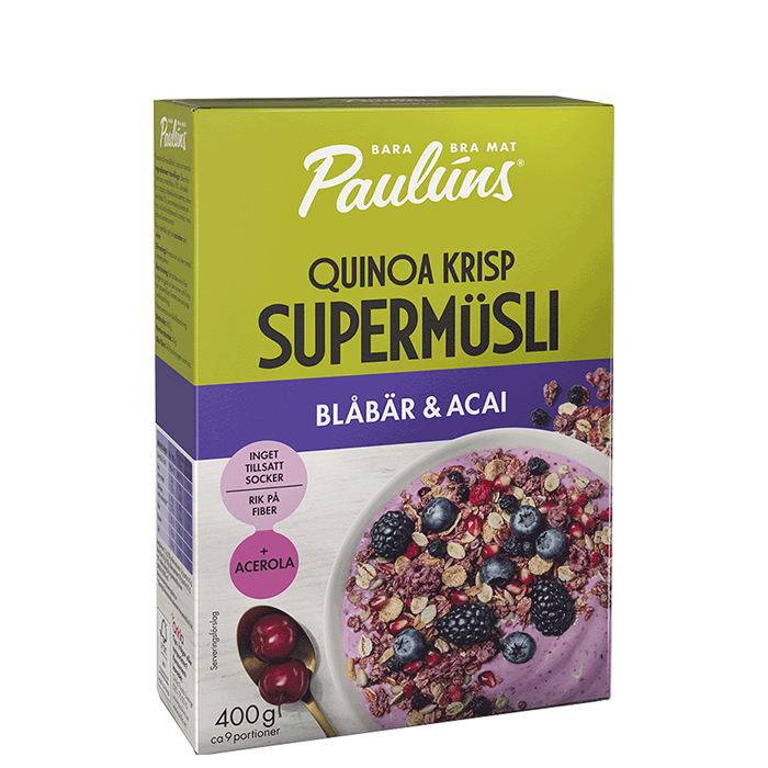 Müsli Blåbär Acai 400 g