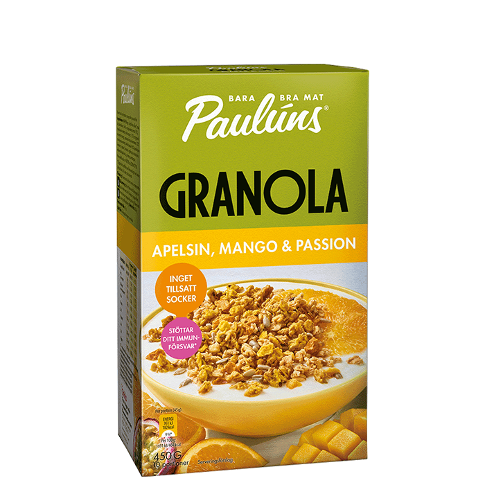 Granola Apelsin Mango Passion 450 g