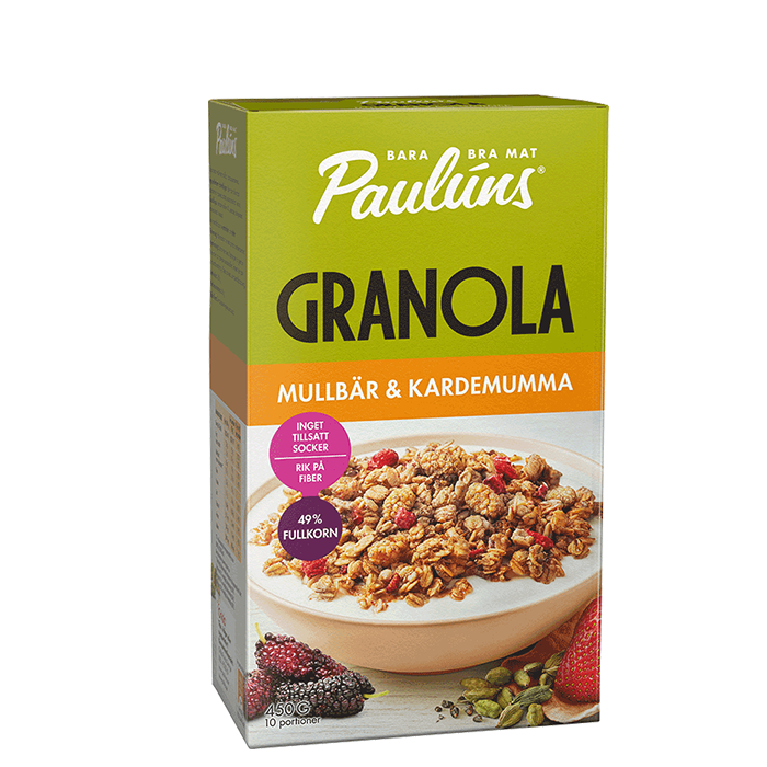 Granola Mullbär Kardemumma 450 g