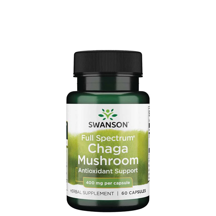 Full Spectrum Chaga Mushroom 400 mg 60 kapslar