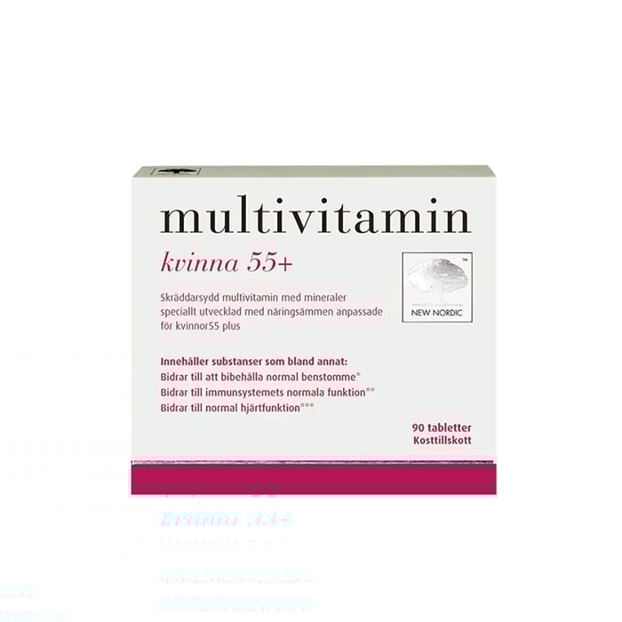 Multivitamin kvinna 55+ 90 tabletter