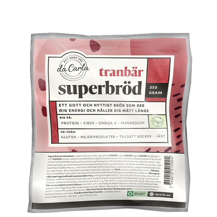 Superbröd Tranbär 350 g