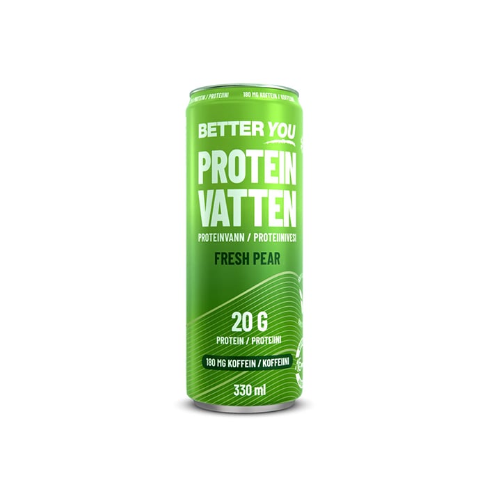 Proteinvatten Koffein Päron 330 ml