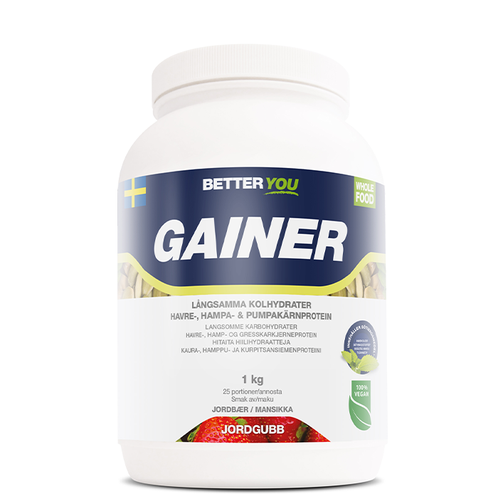 Whole Food Gainer Jordgubb 1 kg