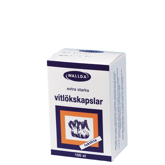 Wallda Vitlökskapslar 100 kapslar