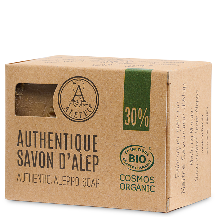 Aleppotvål 30% Lagerbärsolja 200 g