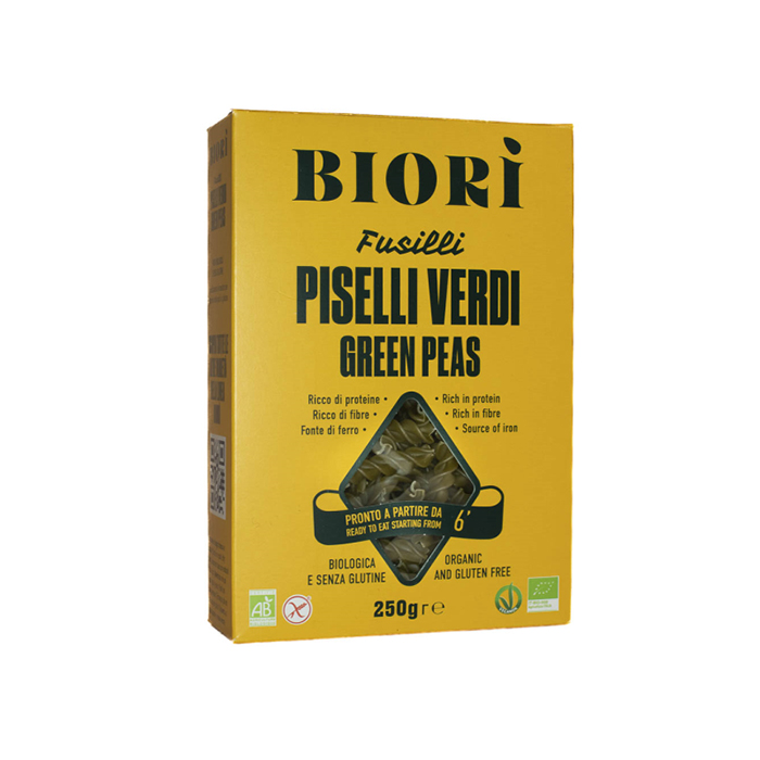 Grön Ärtpasta Fusilli Glutenfri 250 g