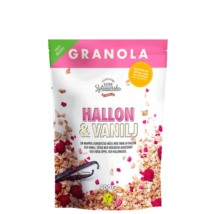 Granola Hallon & Vanilj 400 g