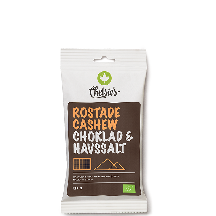 Rostade Cashewnötter Choklad Och Havssalt 125 g