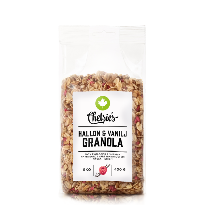 Hallon & Vanilj Granola 400 g