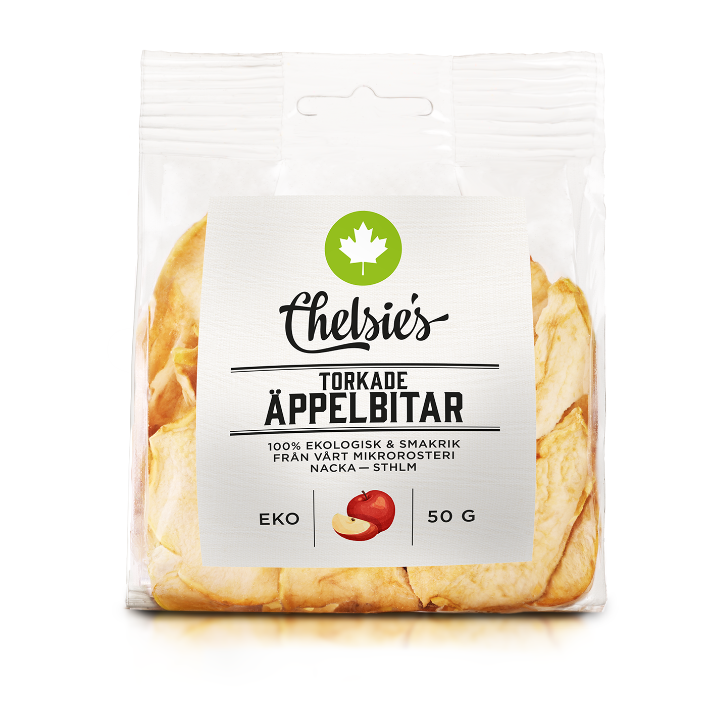 Torkade Äppelbitar 50 g