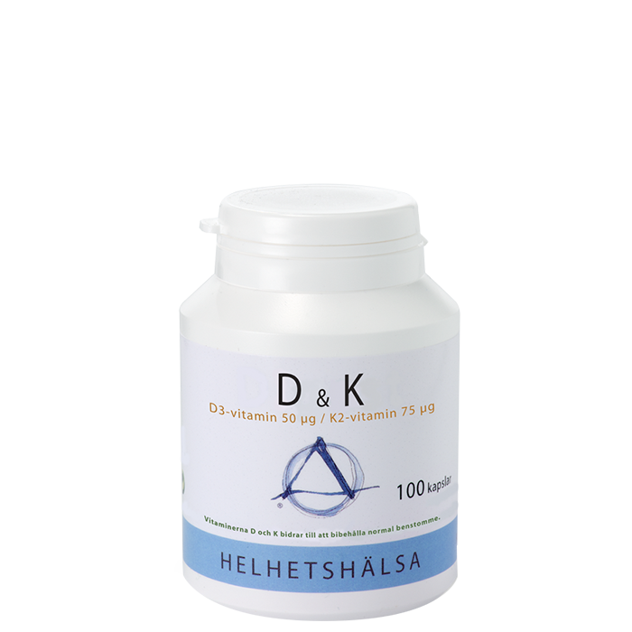 D & K vitamin 100 kapslar