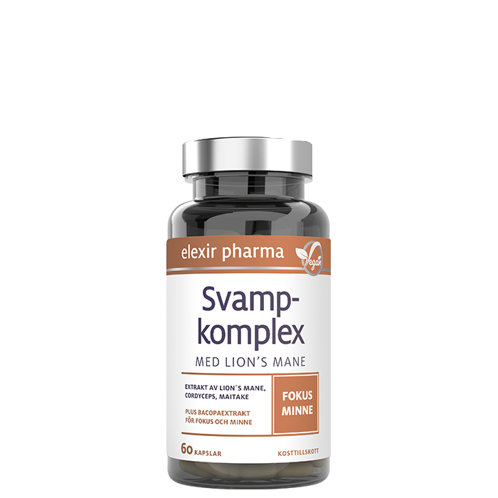 Svampkomplex Lions Mane 60 kapslar