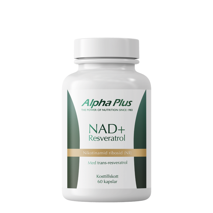 NAD+ Resveratrol 60 kapslar