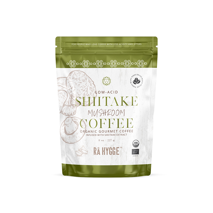 Lågsyrlig Shiitake specialkaffe Hela bönor EKO 227g