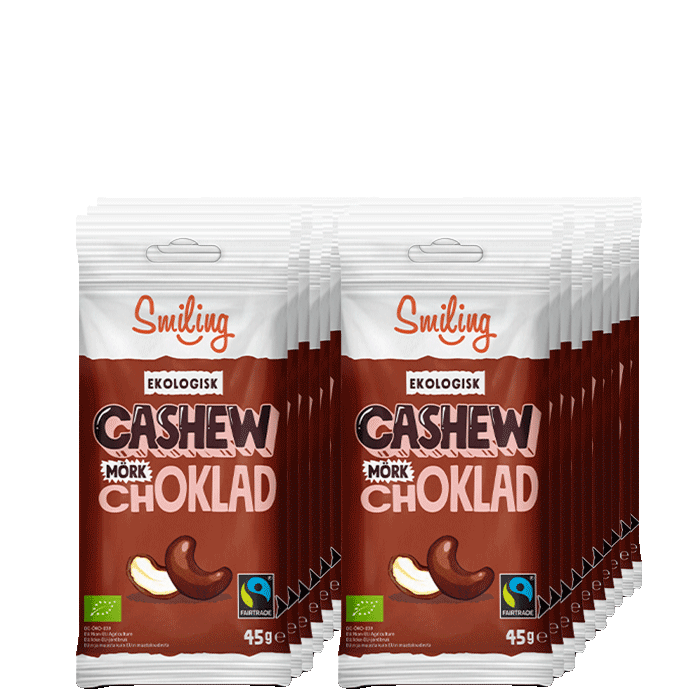 20 x Naturgodis Cashewnötter 45 g
