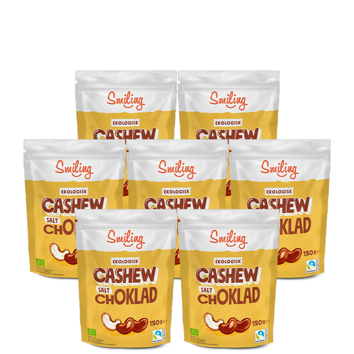 7 x Naturgodis Cashewnötter 150 g