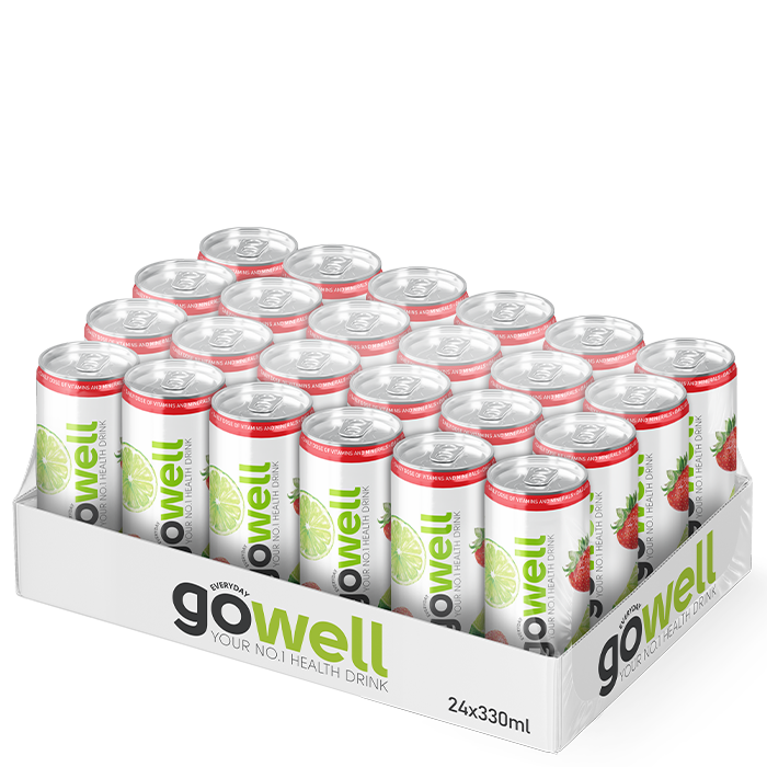 24 x GoWell Funktionsdryck Flak 33 cl