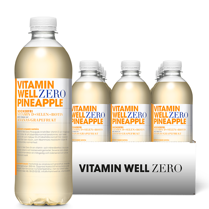 12 x Vitamin Well Zero Vitamindryck 500 ml