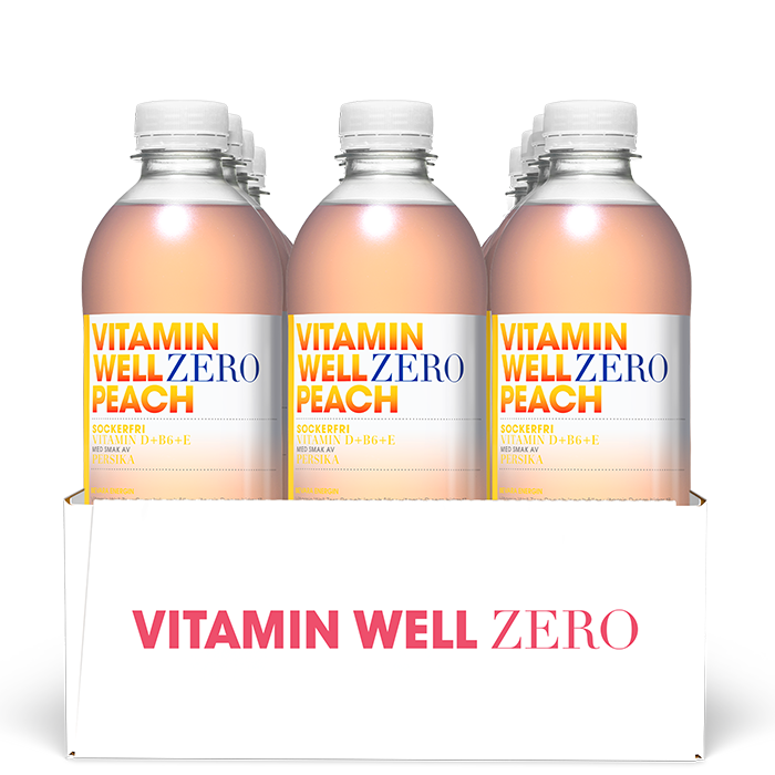 12 x Vitamin Well Zero Vitamindryck 500 ml