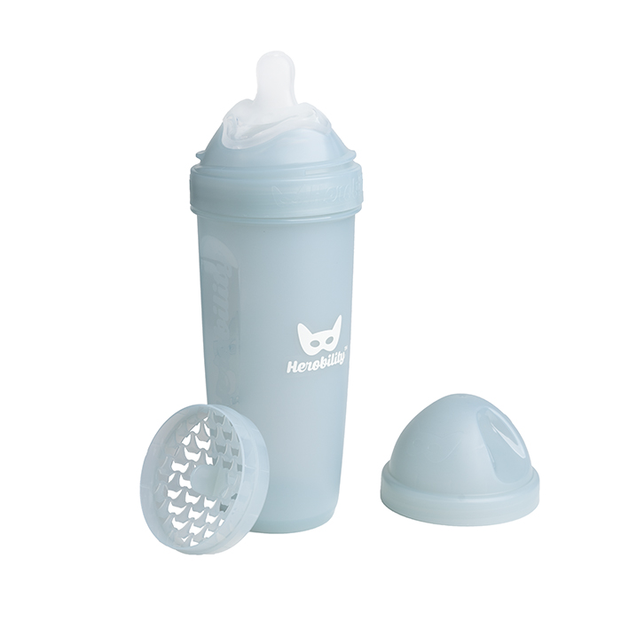 Nappflaska 340 ml Grå