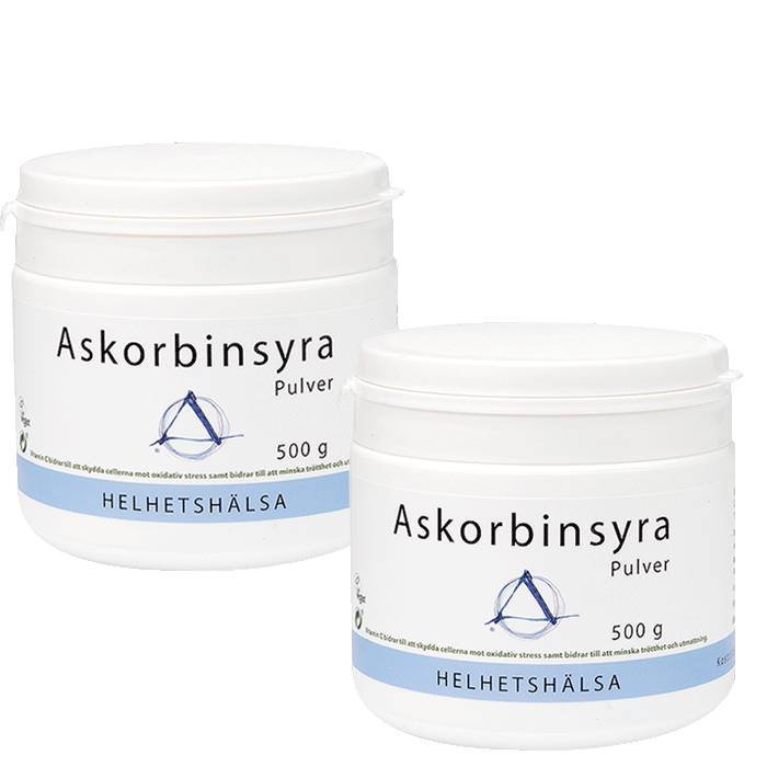 2 x Askorbinsyrapulver