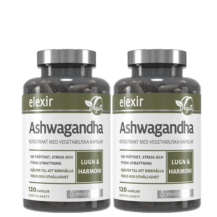 2 x Ashwagandha 120 kapslar