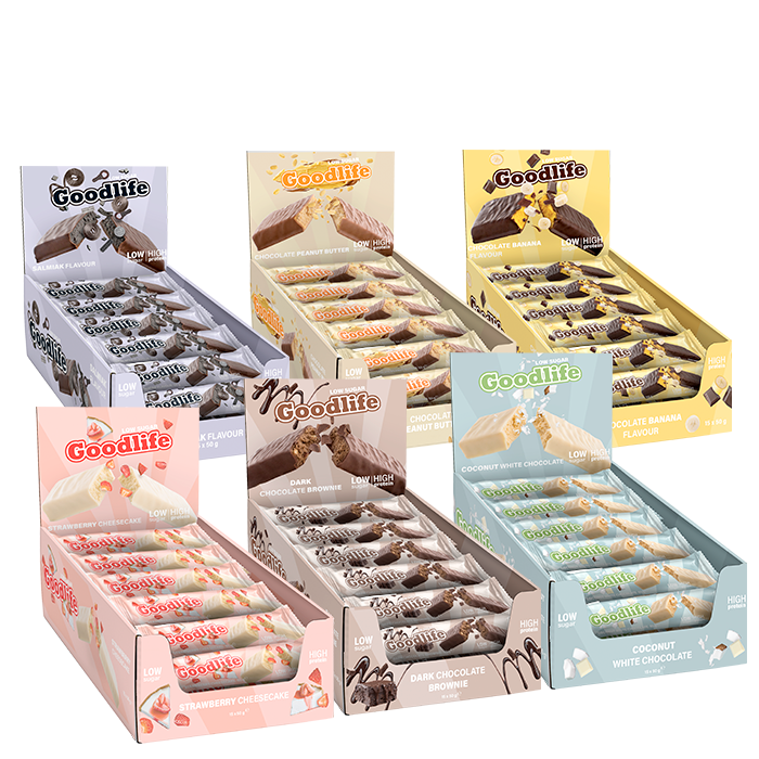 BIG BUY 90 x Low Sugar Proteinbar 50 g