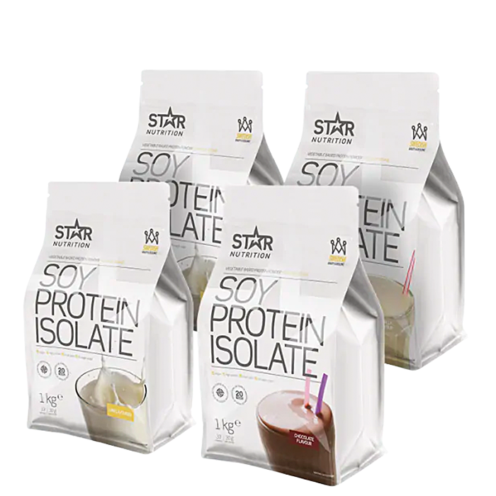 Mix&Match: 4 x Soy Protein Isolate Sojaproteinisolat 1 kg